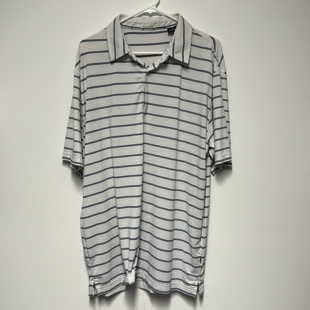 Maroon Creek Club - golf shirt, XL, black and white